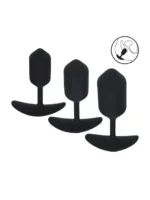 Levelz - 2 -Buttpluggsett med 3 plugger med vekt
