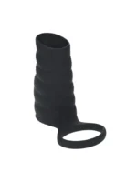 L Levelz - 3 - Vibrerende penissleeve med riller - Bilde 2