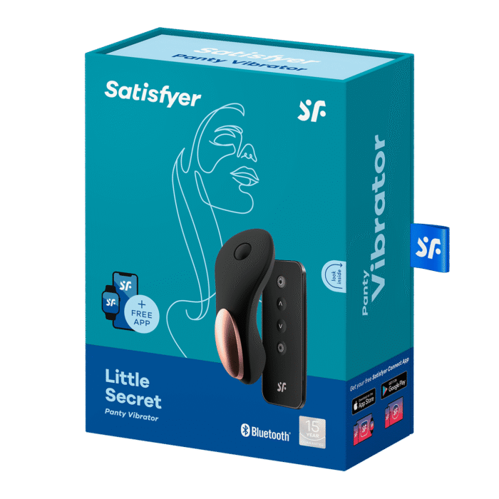 Satisfyer Little Secret - Trusevibrator med APP og Fjernkontroll - Sort