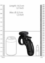 Man Cage - Model 22 - Kuklås 4,5" Sort  - Elektro kuklås