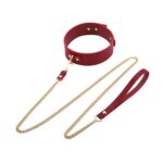 BDSM Deluxe sett med 5 deler og veske - Red