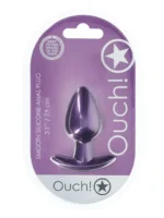 Ouch! Buttplugg - Ankerstopper - Metallic Lilla - Medium - Bilde 2