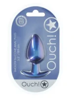 Ouch! Buttplugg - Anker stopper - Metallic Blå - Large - Bilde 2