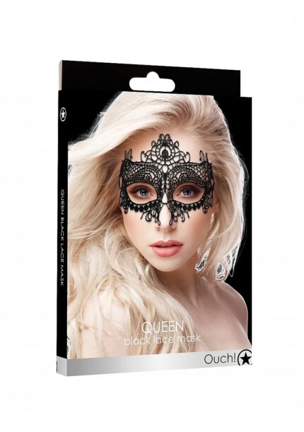 Ouch! Queen Maske med Blonder - Sort