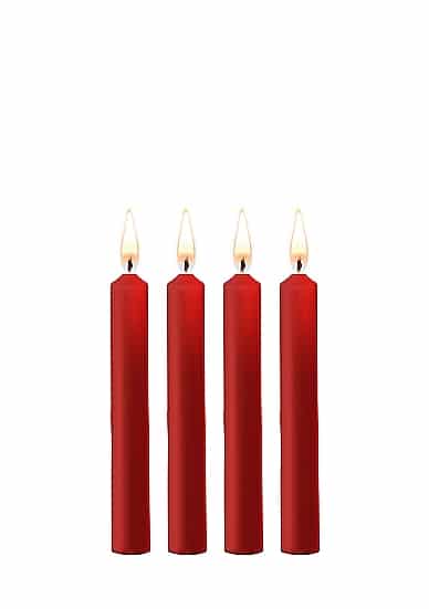 OUCH! - Teasing Wax Candles- 4 pk parafin vokslys - Rød