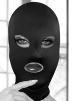 Ouch! Black and White -  Subversion - Maske med åpen Munn og Øyne
