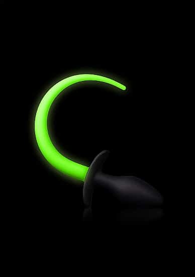 Ouch! Buttplug med Hale - Glow in the Dark
