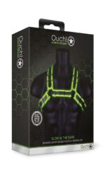 Ouch! Chest Bulldog Harness - Glow In The Dark