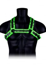 Ouch! Chest Bulldog Harness - Glow In The Dark