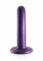 OUCH! - Smooth Silicone - Enkel dildo med sugekopp - Lilla