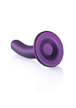OUCH! - Smooth Silicone - Enkel dildo med sugekopp - Lilla