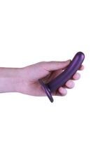 OUCH! - Smooth Silicone - Enkel dildo med sugekopp - Lilla