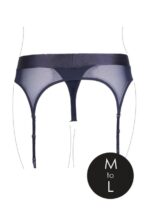 Ouch! Vibrating Strap-on Thong med Strømpebånd - M/L