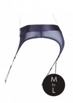 Ouch! Vibrating Strap-on Thong med Strømpebånd - M/L