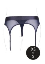 Ouch! Vibrating Strap-on Thong med Strømpebånd - XS/S