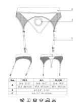 Ouch! Vibrating Strap-on Thong med Strømpebånd - XS/S