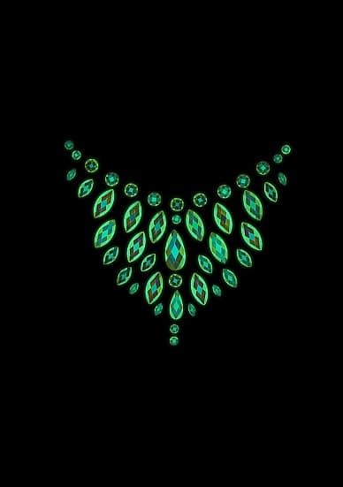 Ouch! - Glow in the dark - Body sticker - Selvlysende kroppsmykke til bryst