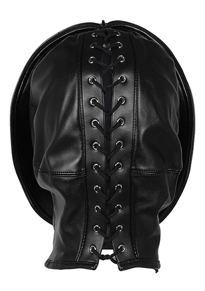 OUCH! - Xtreme - Zip-Up Bondage Maske - Sort
