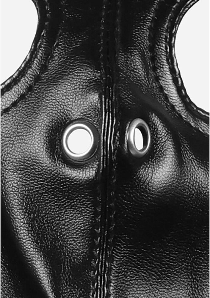 OUCH! - Xtreme - Zip-Up Bondage Maske - Sort