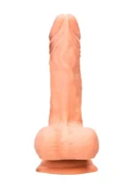 Realrock - Dildo med pung - 8inch/21,8 cm - Lys hudfarge - Bilde 7