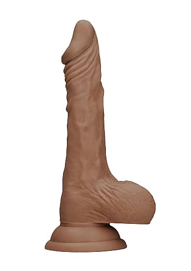 RealRock - Dildo med pung - 10" / 27 cm - Tan