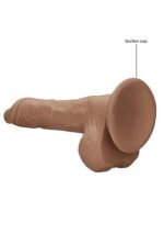 RealRock - Dildo med pung - 10" / 27 cm - Tan