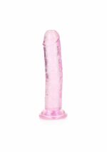 Realrock – Crystal Clear – Enkel Realistisk Dildo – Rosa - 14.5 cm