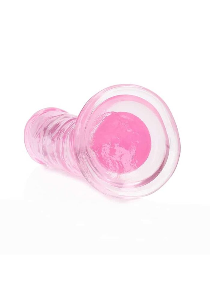 Realrock – Crystal Clear – Enkel Realistisk Dildo – Rosa - 14.5 cm
