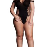 Le Desir - Shades - Leda XIII - Offshoulder Body med Kryssdetaljer - Plus Size