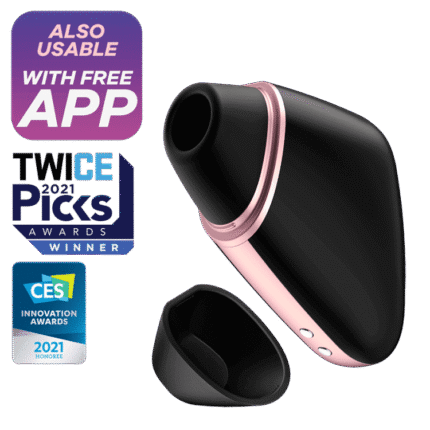 Satisfyer - Love Triangle - Reisevennlig Trykkbølgevibrator - Sort