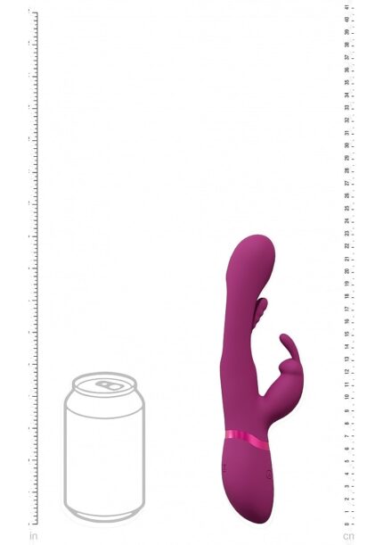 VIVE - Mika - Trippel Rabbitvibrator Med Heftig Tunge - Rosa