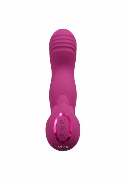 VIVE - Yumi - G-punktsvibrator Med Bevegelse Og Tunge - Rosa