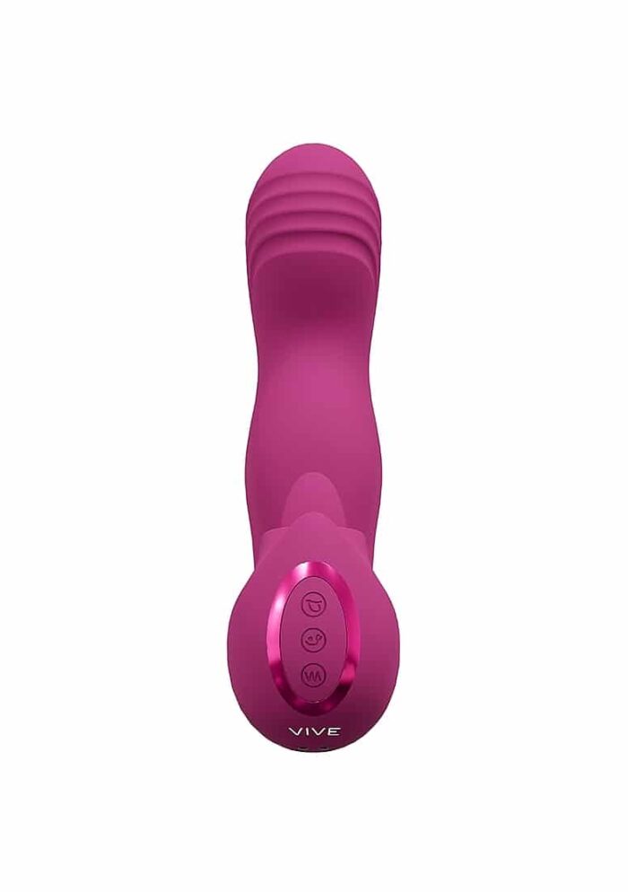 VIVE - Yumi - G-punktsvibrator Med Bevegelse Og Tunge - Rosa