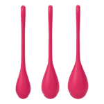 Satisfyer - Yoni Power 1 - Vaginakule Sett - Rød