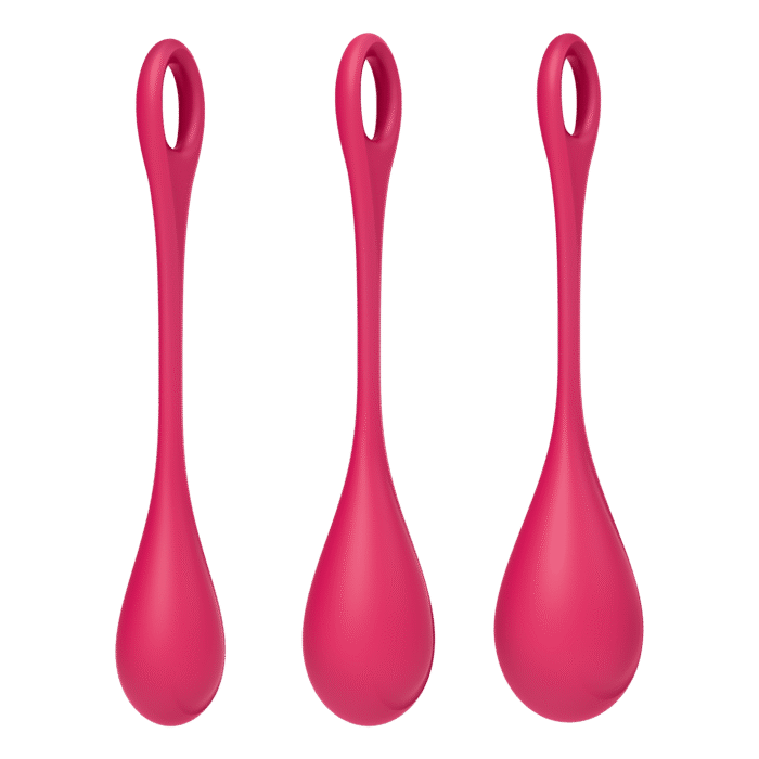 Satisfyer - Yoni Power 1 - Vaginakule Sett - Rød
