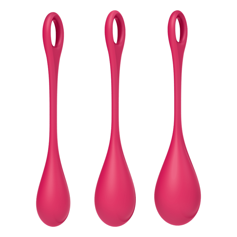 Satisfyer - Yoni Power 1 - Vaginakule Sett - Rød