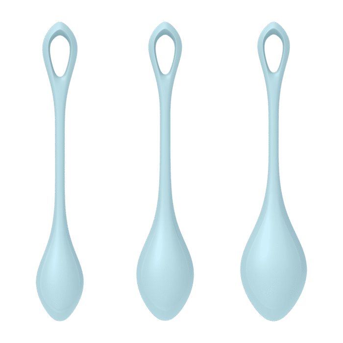 Satisfyer - Yoni Power 2 - Vaginakule Sett - Lyseblå