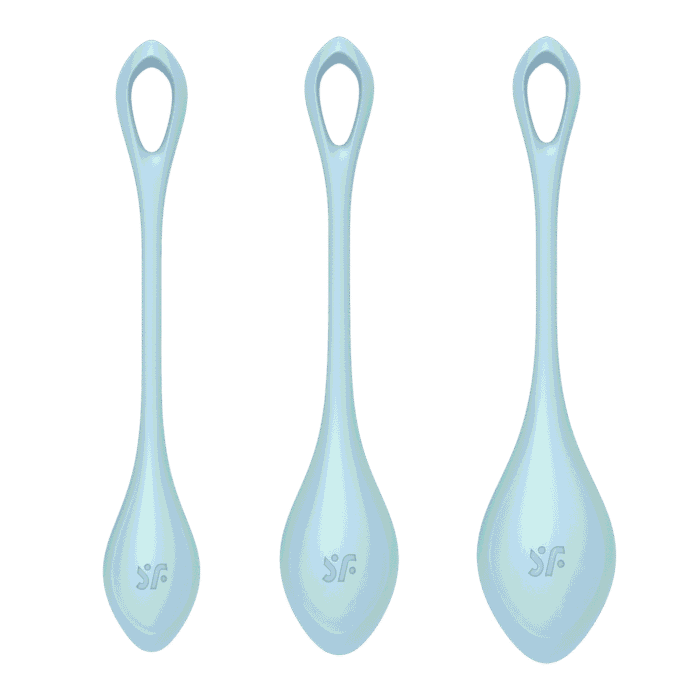 Satisfyer - Yoni Power 2 - Vaginakule Sett - Lyseblå
