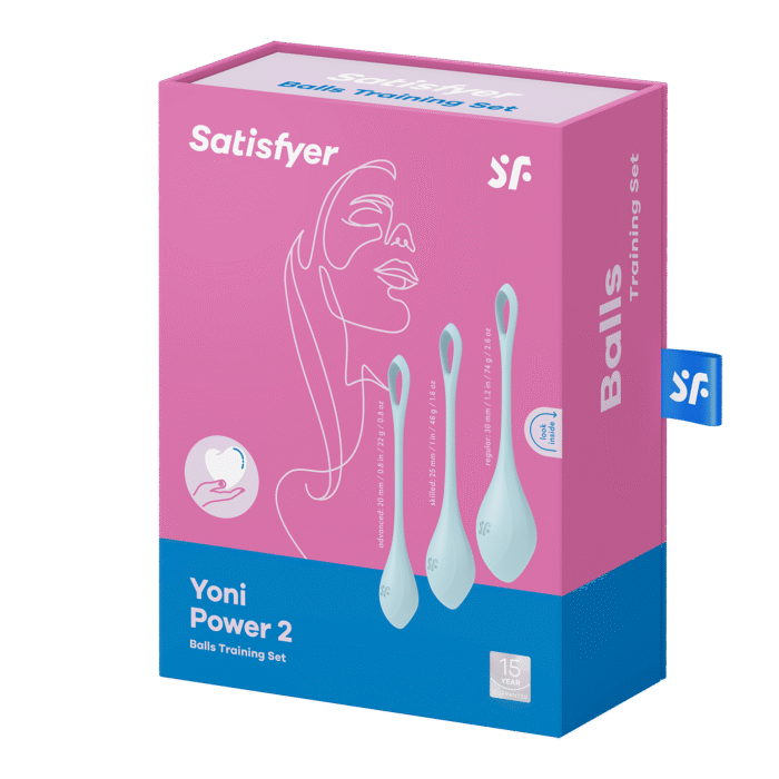 Satisfyer - Yoni Power 2 - Vaginakule Sett - Lyseblå