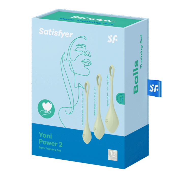 Satisfyer - Yoni Power 2 - Vaginakule Sett - Lys Grønn