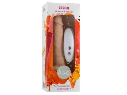 Alive - Cesar - Vibrerende/Roterende Dildo - Lys Hudfarge