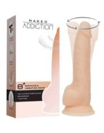 Naked Addiction - Roterende og Vibrerende Dildo 8"