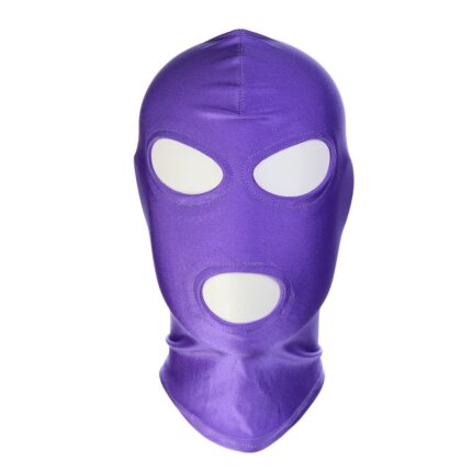 Kiotos - BDSM Hood - Maske med åpning til Øyne og Munn - Lilla
