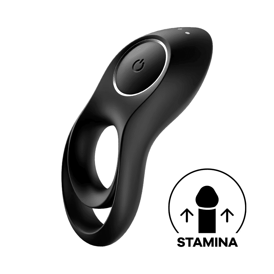 Satisfyer - Legendary Duo - Dobbel Penisring med Vibrasjoner - Sort Satisfyer - Legendary Duo - Dobbel Penisring med Vibrasjoner - Sort