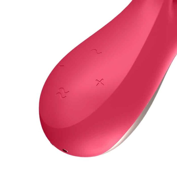Satisfyer Mono Flex - Rabbitvibrator med app - Red berry