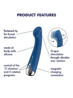 Satisfyer - Spinning G-spot - G-punktvibrator med rotasjoner - Blå - Bilde 7