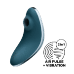 Satisfyer - Vulva Lover 1 - Trykkbølgestimulator med Vibrasjoner - Mørk Grå