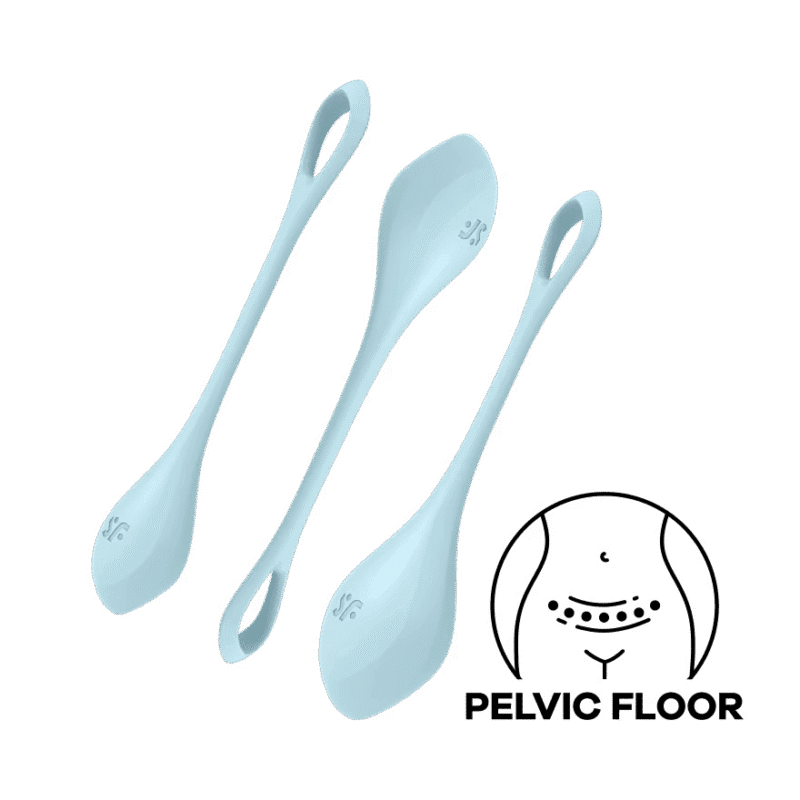 Satisfyer - Yoni Power 2 - Vaginakule Sett - Lyseblå