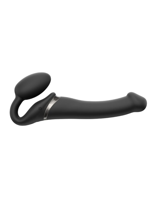Strap-on-Me - Stroppeløs Strap On med Vibrering - Medium - Sort