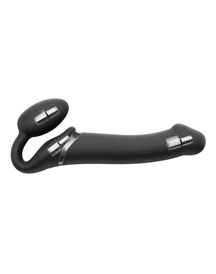 Strap-on-Me - Stroppeløs Strap On med Vibrering - Medium - Sort